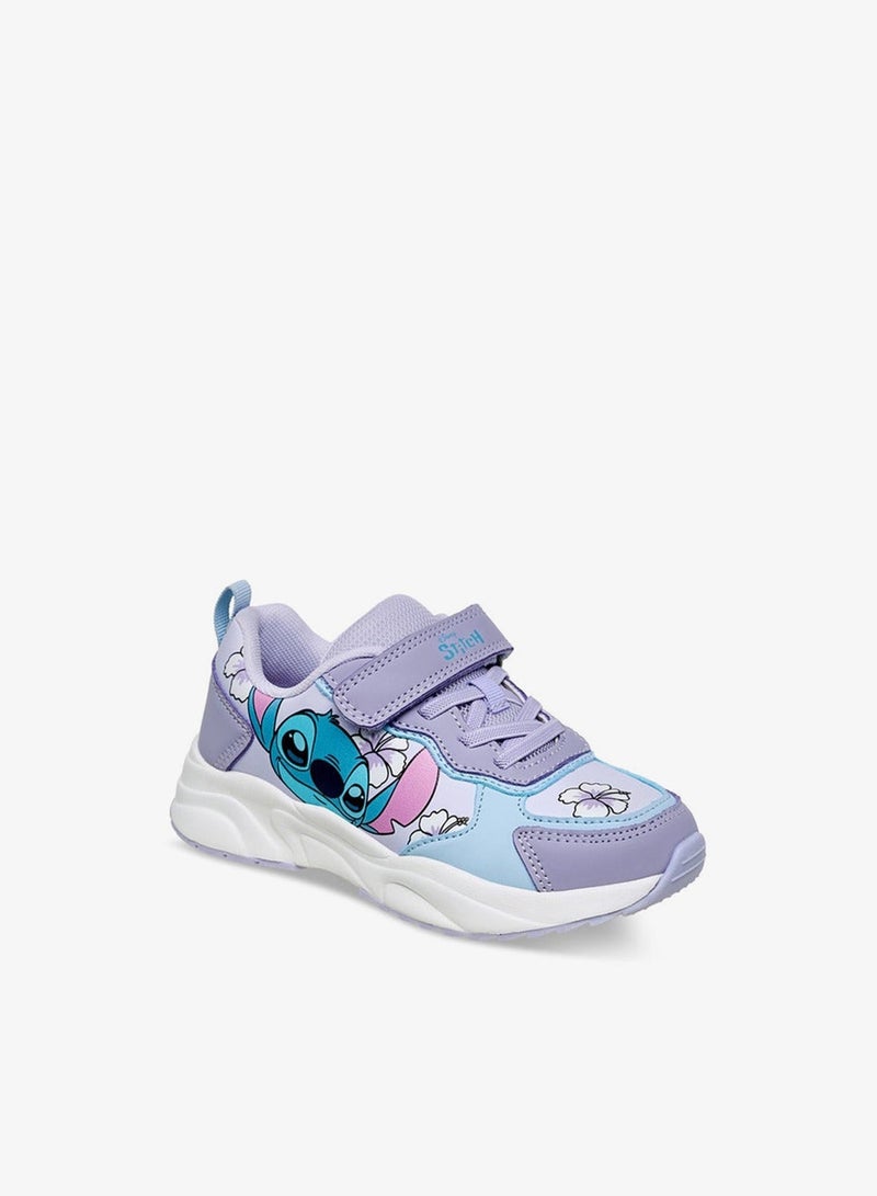 ديزني حذاء رياضي بناتي بطبعة ستيتش بشريط لاصق - Image 3